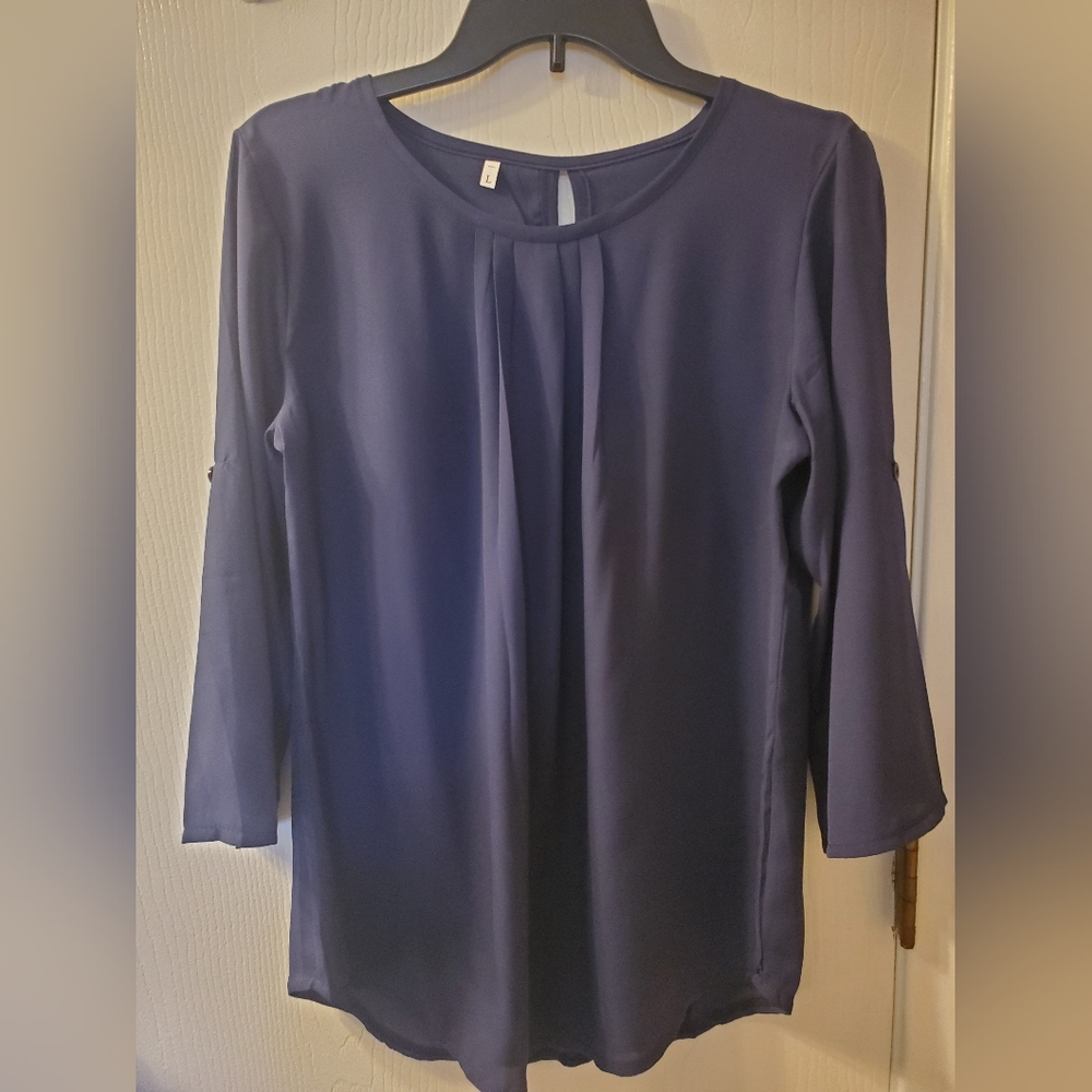 Navy blue blouse